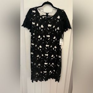 Lace Cut Out Cocktail Dress
